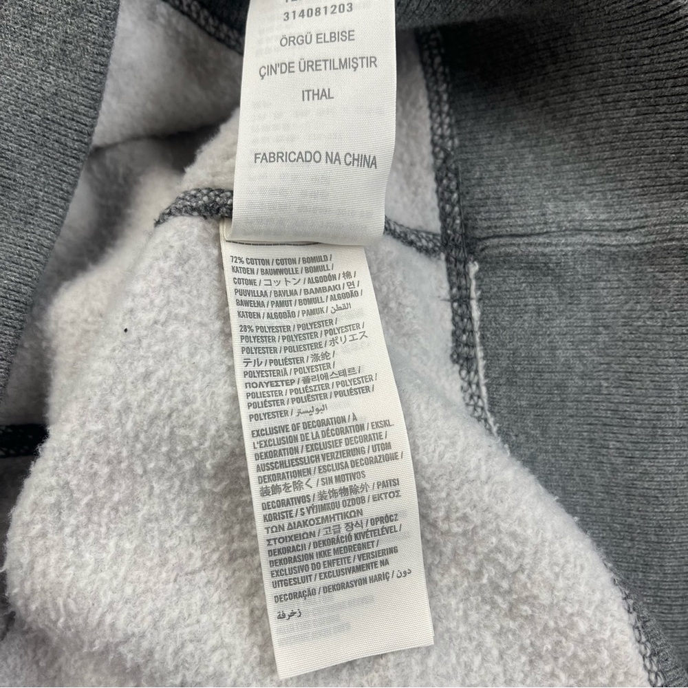 Abercrombie & Fitch Vintage Muscle Fit Gray Henley Mock Neck Sweatshirt - Picture 10 of 13